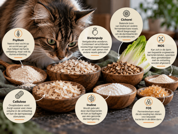 vezels in kattenvoeding
